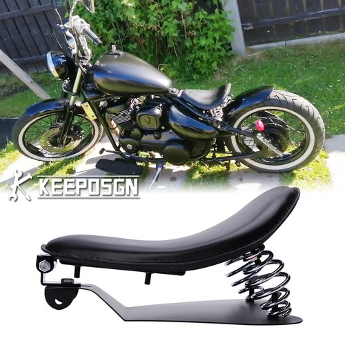 Motorcycle leather solo seat - leather,