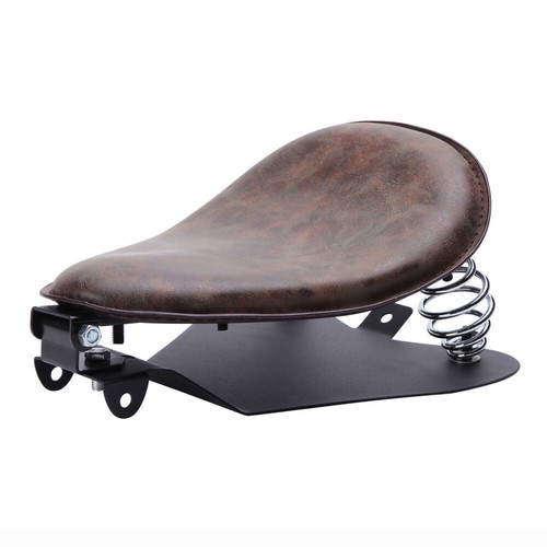 Aged brown motorcycle bobber - motorcycle,