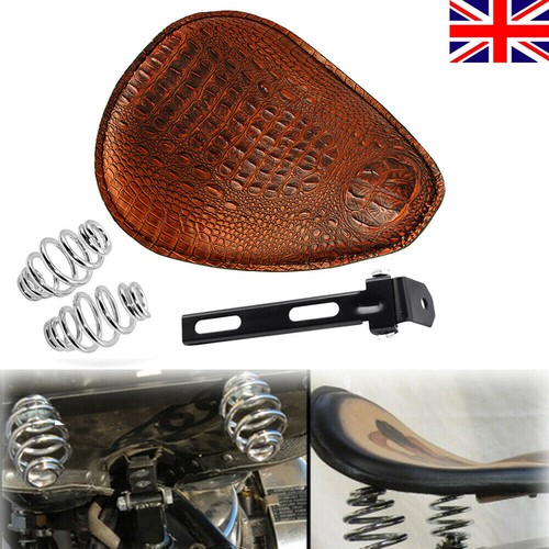 Leather motorcycle spring - leather, 3"